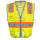 Unisex High Visibility Green Pocketed Vest